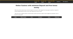 Desktop Screenshot of minimum-deposit.com